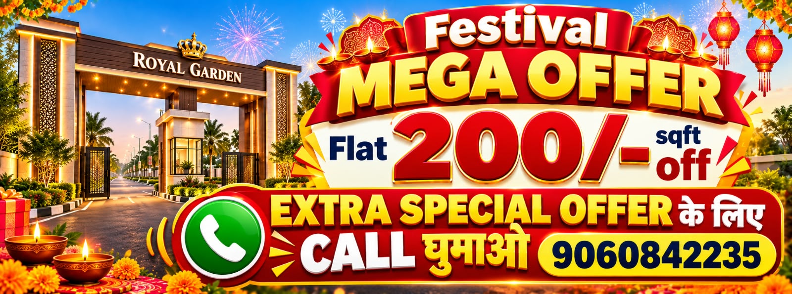 Royal Garden special plot booking offer