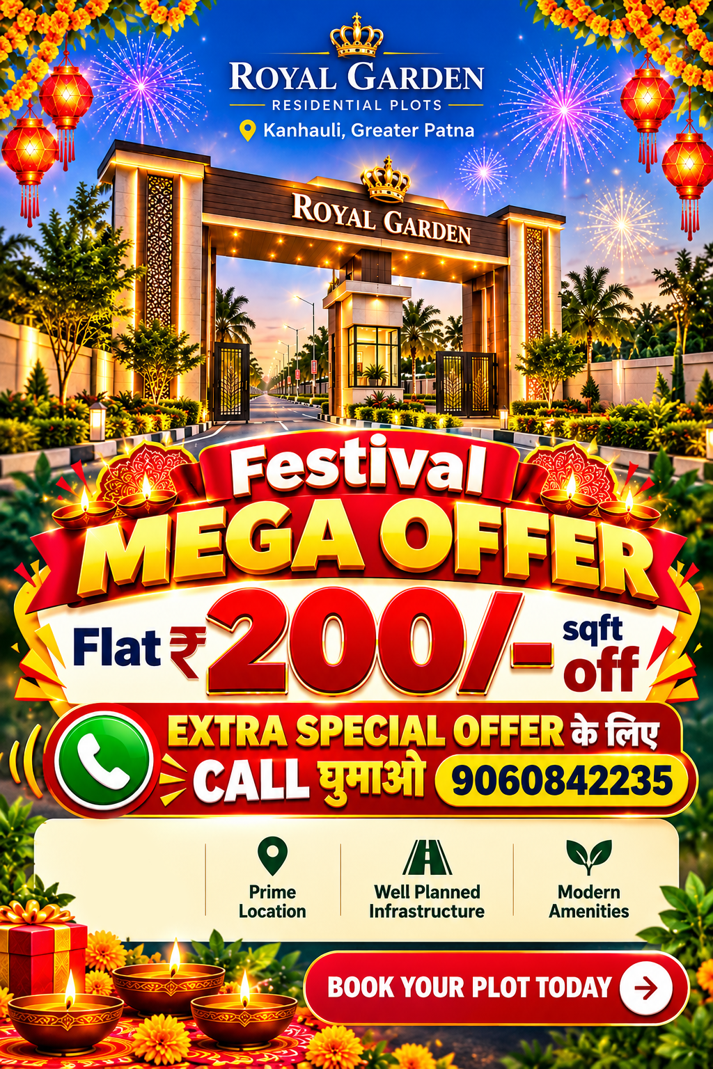 Royal Garden residential plots offer
